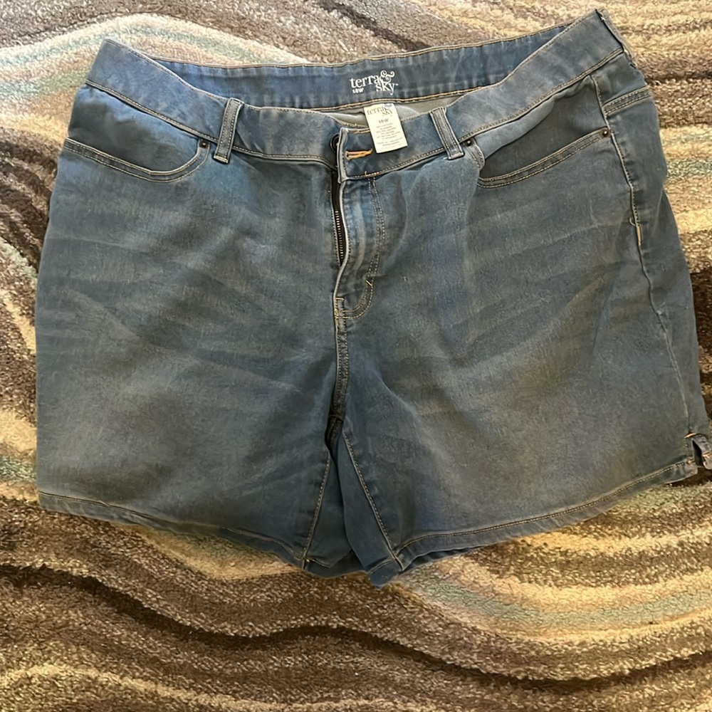 Clean and Classic Stretch Denim Shorts